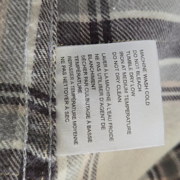 Body 10der Hooded Flannel Shirt - High-Low Hem, 2X - Picture 7 of 8